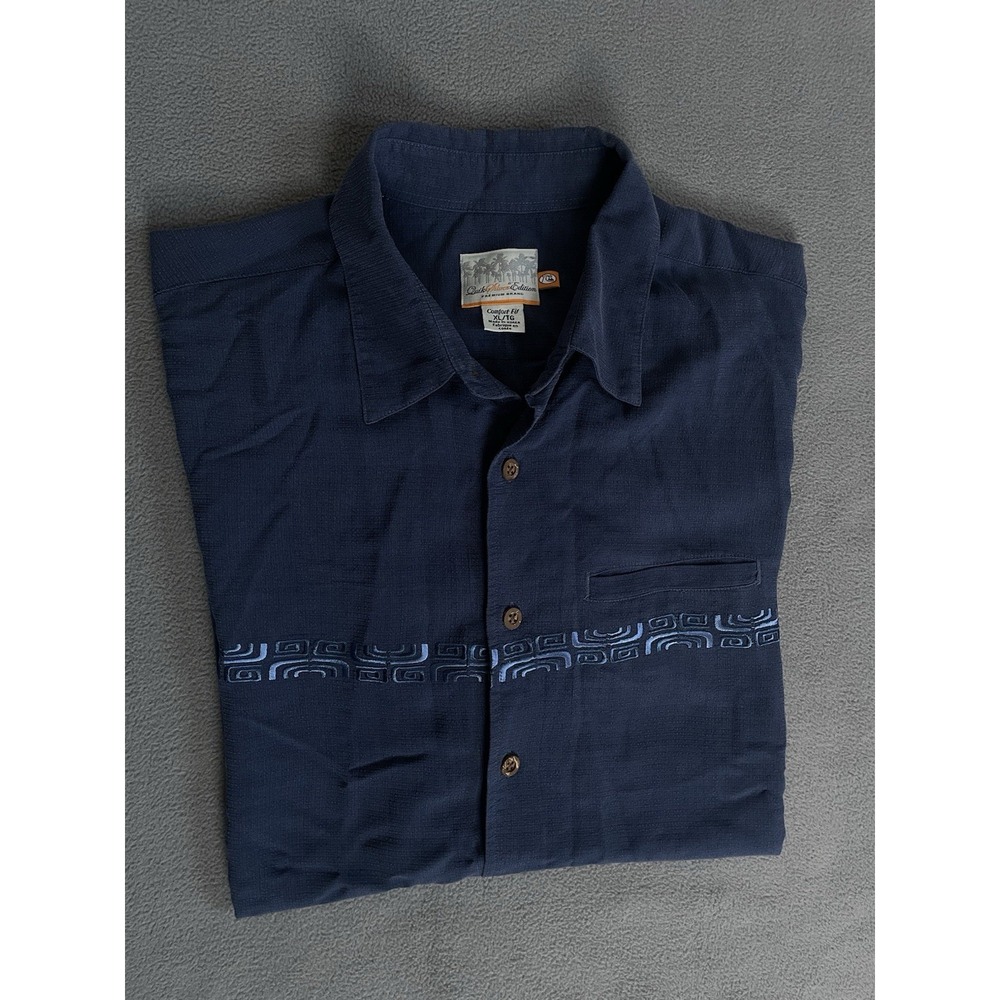 Quiksilver Premium Edition Camp‎ Shirt Xl Blue Comfort Style C509190